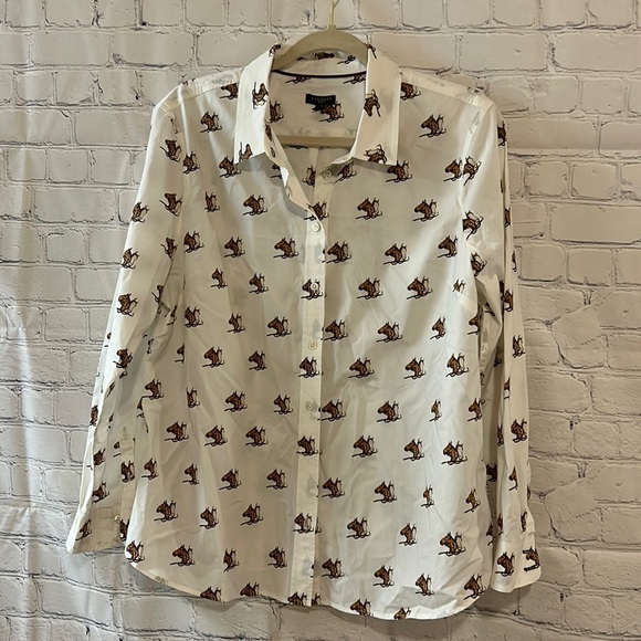 Talbots Tops - Talbots Equestrian Horse Print Cotton Button Down Shirt SZ XLP